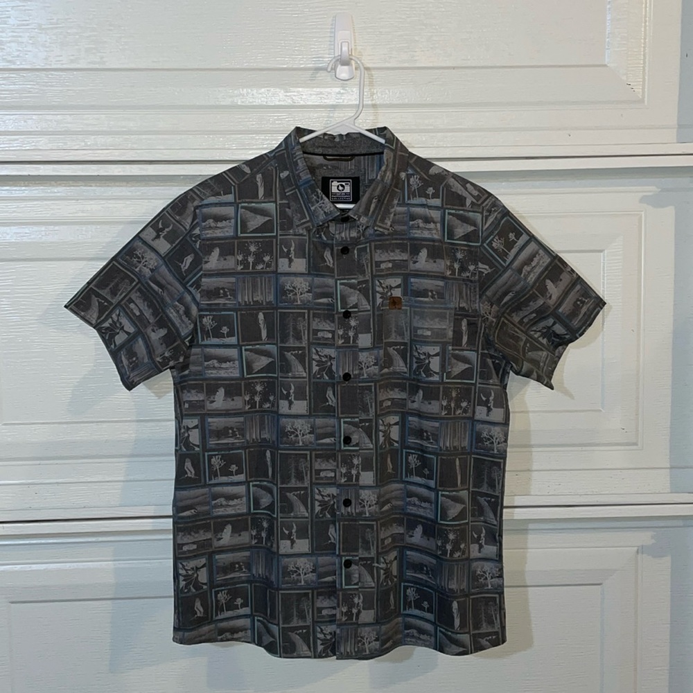 Hippytree Button Up Shirt - Mens L - Gray - Great Condition